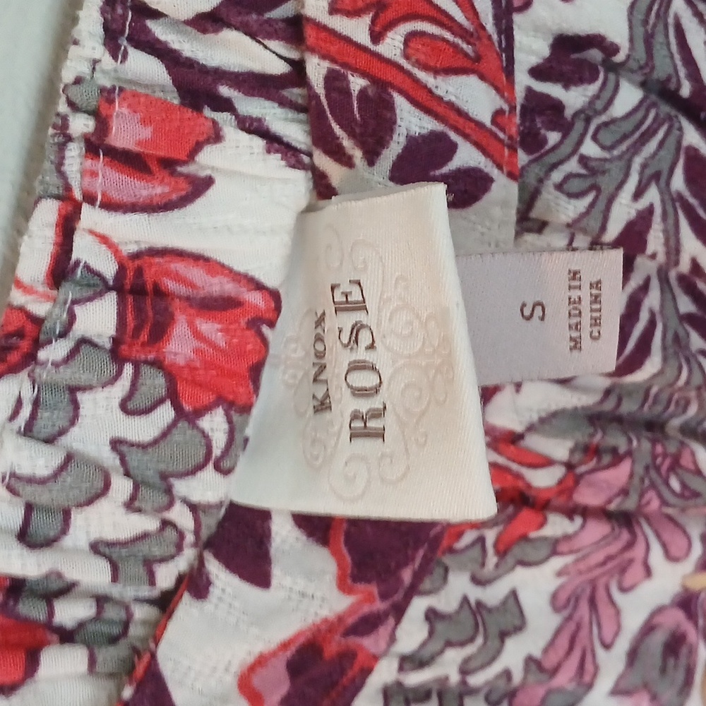 Knox Rose Boho Floral Maxi Tiered Dress Size Small - Picture 8 of 10